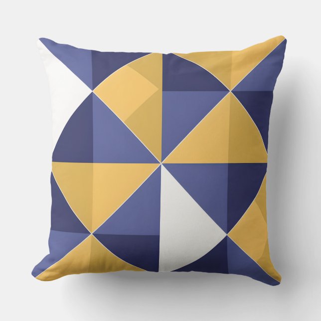  Geometric Pattern Throw Pillow Cover – Modern and (Front)