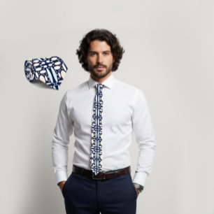 Geometric pattern tie