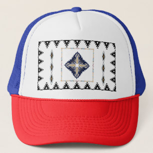 Geometric Pattern Trucker Hat