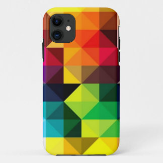 Geometric Pattern Vector Colourful iPhone iPhone 11 Case