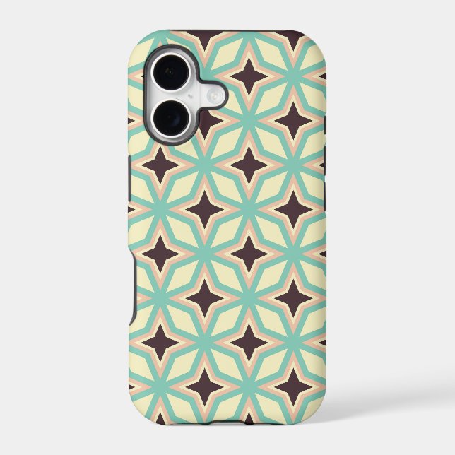 Geometric pattern with alternating dark star shape (Back)