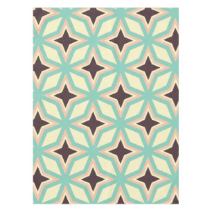 Geometric pattern with alternating dark star shape tablecloth