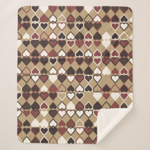 Geometric pattern with colored elements, abstract sherpa blanket