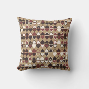 Geometric pattern with coloured elements, abstract cushion