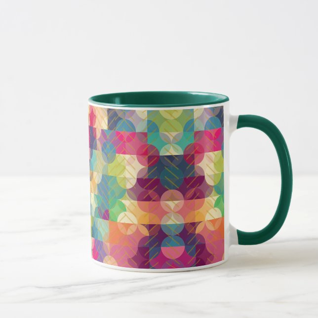 Geometric Pattern with Gold Overlay Mug (Right)