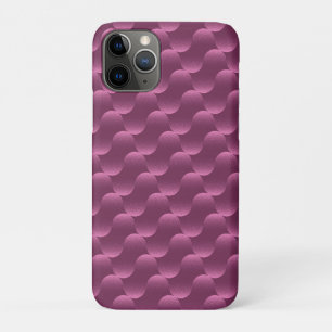 Geometric Pattern with Radiant Magenta Circles iPhone 11 Pro Case