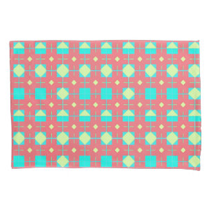Geometric Pattern With Vivid Colours Pillowcase