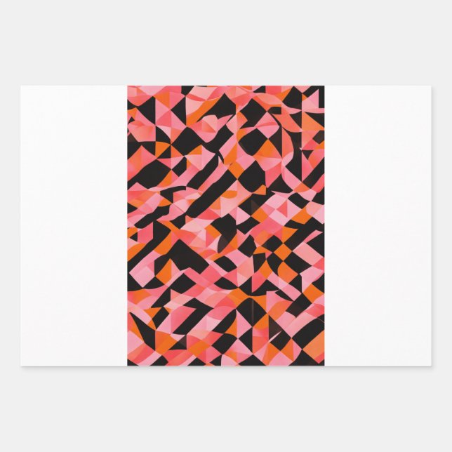 geometric pattern. wrapping paper sheet (Front 3)