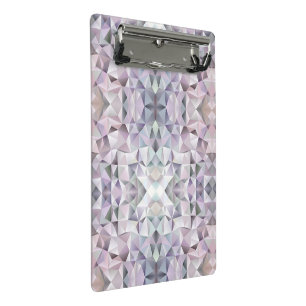 Geometric patterned clipboard with a kaleidoscope