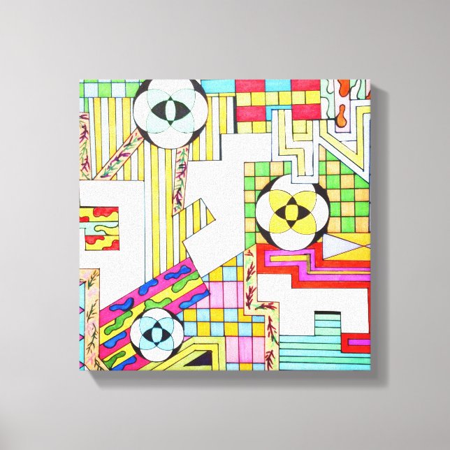 Geometric Patterns Canvas Print (Front)