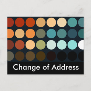 Geometric Patterns   Change of Address Postcard