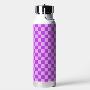 Geometric Patterns in Purple and Light Purple Water Bottle