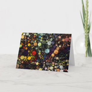 Geometric Patterns   Multicolor Circles Card