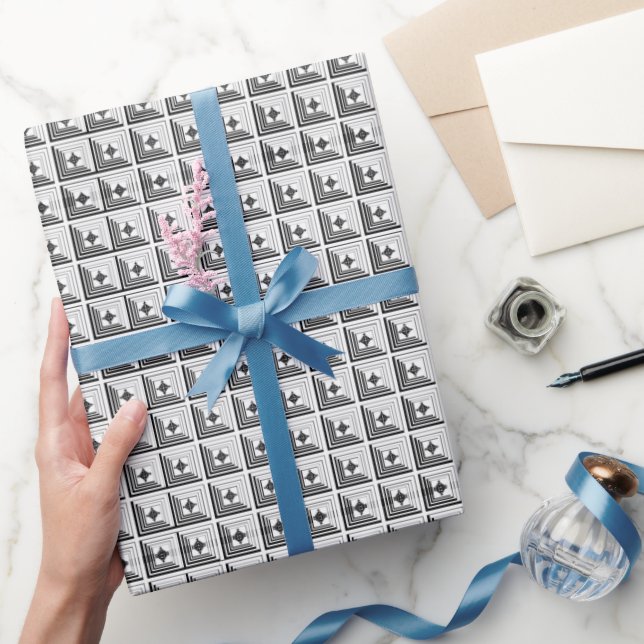 Geometric Pendant Pattern Wrapping Paper (Gifting)