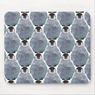 Geometric Penguin Huddle Print Mouse Mat
