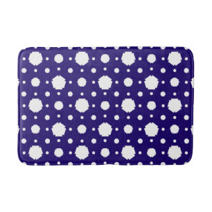 Geometric Pentagonal Pattern Bath Mat