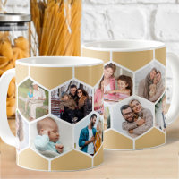 Geometric Photo Collage 9 Picture 11oz