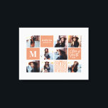 Geometric photo graduation personalised gift canvas print<br><div class="desc">Geometric photo graduation personalised gift. Colour can be changed. Part of a collection.</div>