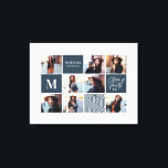 Geometric photo graduation personalised gift canvas print<br><div class="desc">Geometric photo graduation personalised gift. Colour can be changed. Part of a collection.</div>