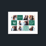 Geometric photo graduation personalised gift canvas print<br><div class="desc">Geometric photo graduation personalised gift. Colour can be changed. Part of a collection.</div>