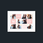 Geometric photo graduation personalised gift canvas print<br><div class="desc">Geometric photo graduation personalised gift. Colour can be changed. Part of a collection.</div>