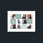 Geometric photo graduation personalised gift canvas print<br><div class="desc">Geometric photo graduation personalised gift. Colour can be changed. Part of a collection.</div>