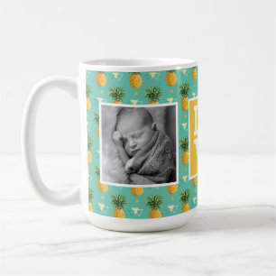Geometric Pineapple Pattern   LOVE with Photos Coffee Mug