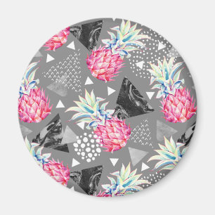 Geometric Pineapple Textured Pattern Magnet