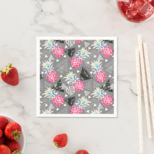 Geometric Pineapple Textured Pattern Napkin
