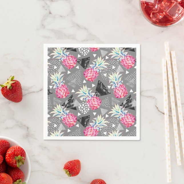 Geometric Pineapple Textured Pattern Napkin (Insitu)