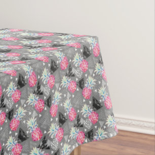 Geometric Pineapple Textured Pattern Tablecloth