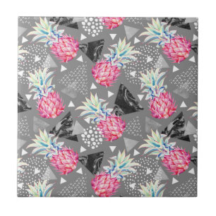 Geometric Pineapple Textured Pattern Tile