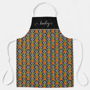 Geometric Pineapples Apron