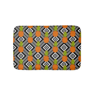 Geometric Pineapples Bath Mat