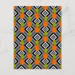 Geometric Pineapples Postcard