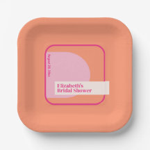 Geometric Pink and Orange