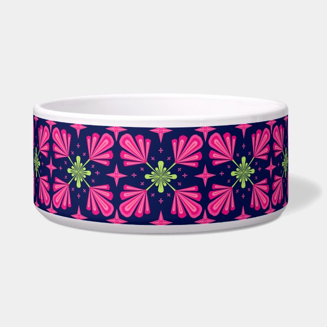Geometric Pink Floral Petals Abstract pattern (Front)