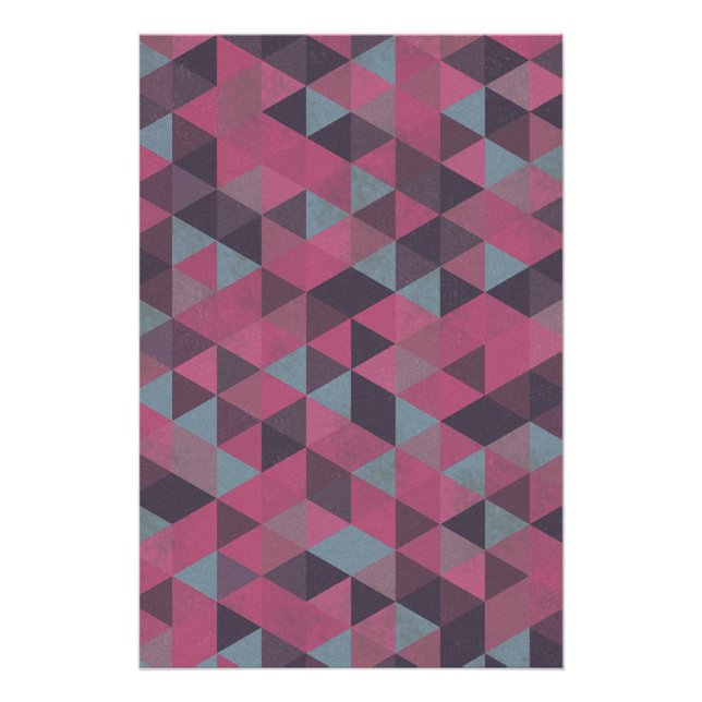 Geometric Pink Poster (Front)