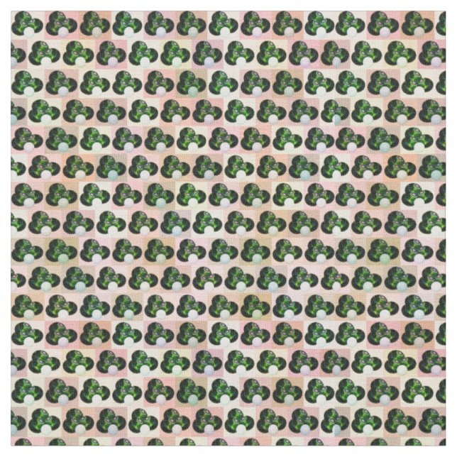 Geometric Play: Checked Lawn Bowls in Block Art Fabric (Close Up)
