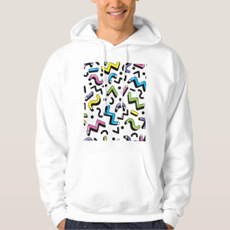 Geometric Play: Doodle Shapes Pattern Hoodie