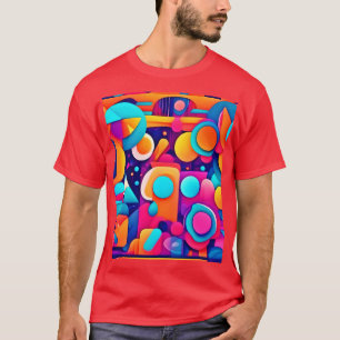 Geometric Playground in Colourful Chaos T-Shirt