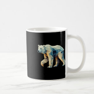 Geometric Polar Bear - Geometry Motif - Environmen Coffee Mug