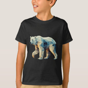 Geometric Polar Bear - Geometry Motif - Environmen T-Shirt