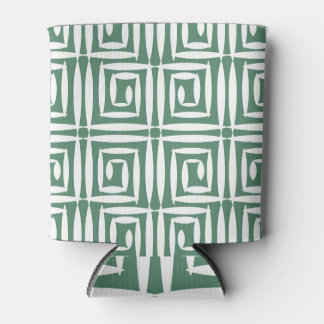 Geometric Polygons Vintage Seamless Pattern Can Cooler