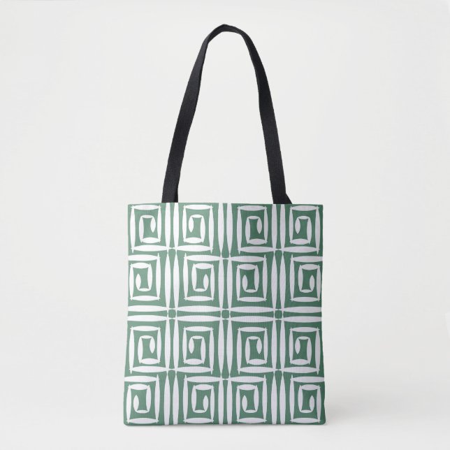Geometric Polygons Vintage Seamless Pattern Tote Bag (Front)