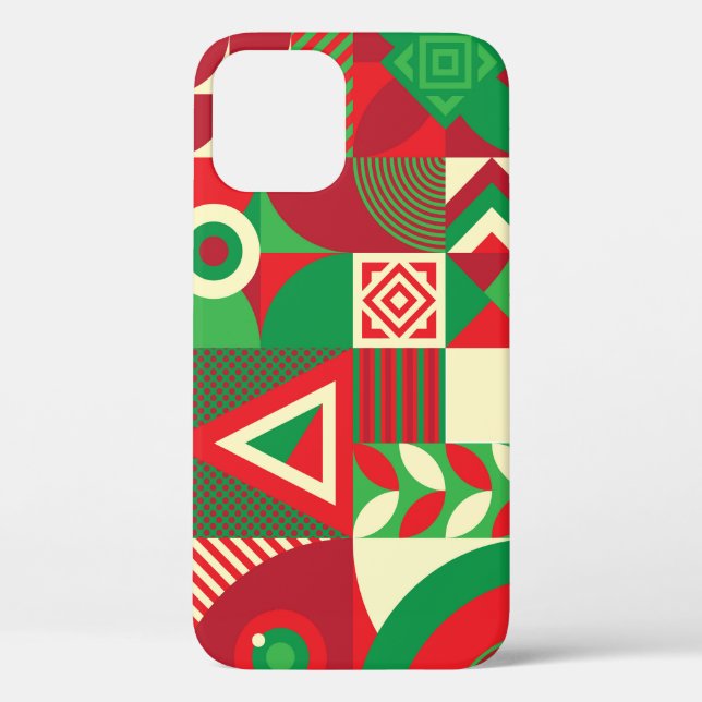 Geometric Pop: Colourful Abstract Tiles. Case-Mate iPhone Case (Back)