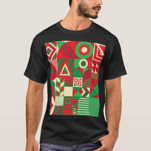 Geometric Pop: Colourful Abstract Tiles. T-Shirt