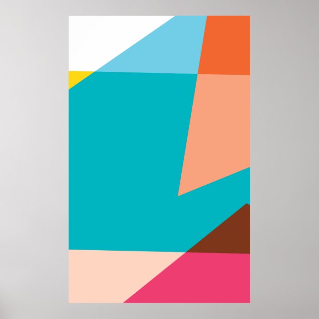  Geometric poster for summer (Front)