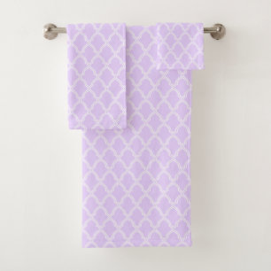 Geometric Print Bath Towel Set