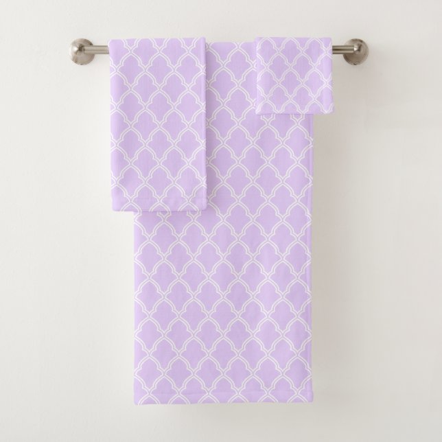 Geometric Print  Bath Towel Set (Insitu)